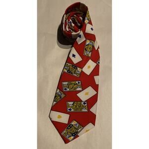 Vintage Neck Tie Indian Head Brand. Vegas cards.